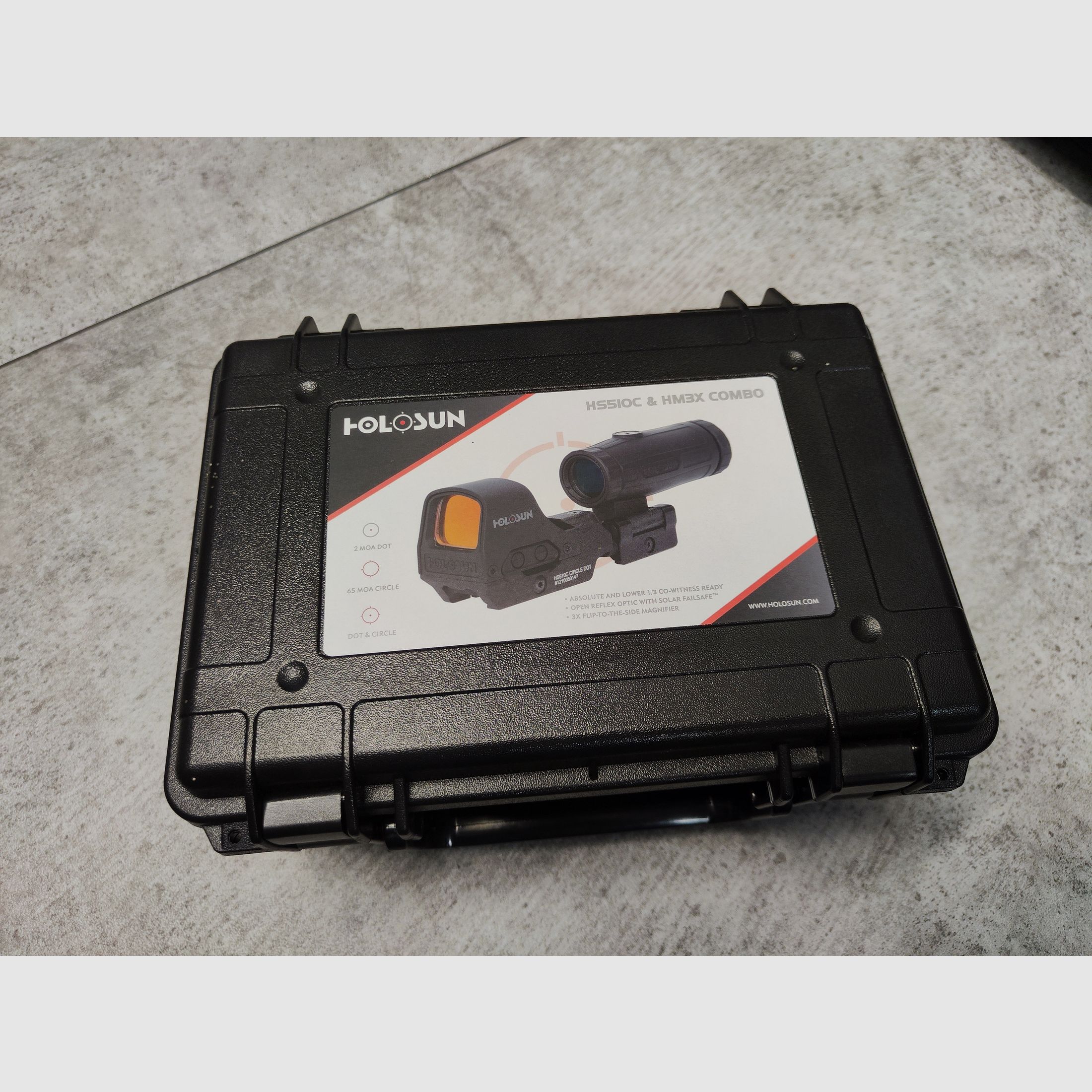 Holosun Set HS510C + HM3X Magnifier + Schutzkoffer
