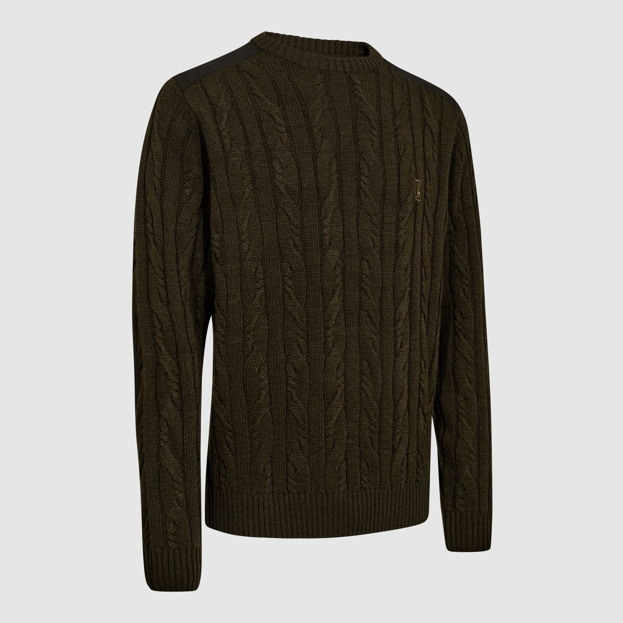 Deerhunter Randall Strickpullover mit Rundhalsausschnitt Herren Art Green L