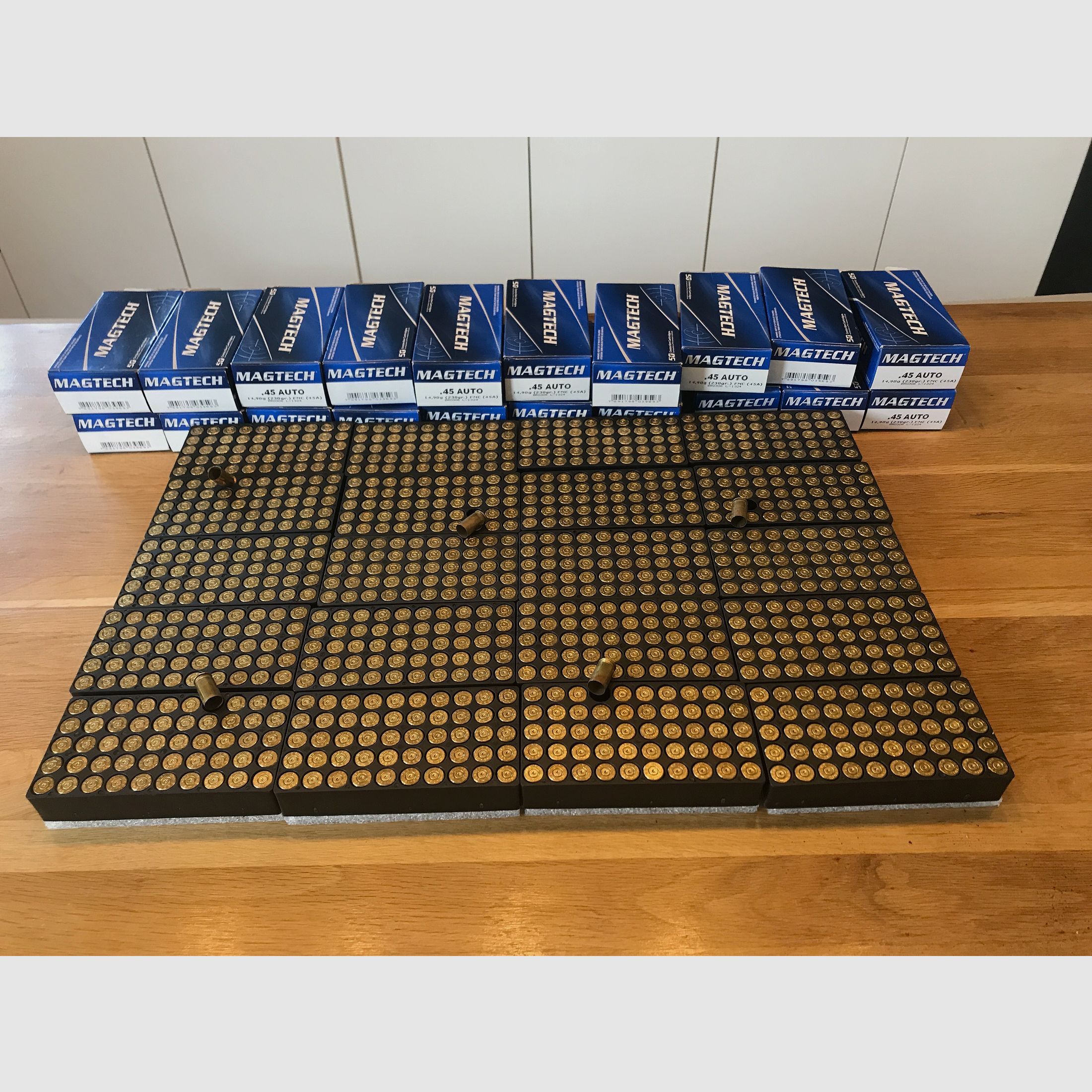 1000 bossoli Magtech .45 ACP