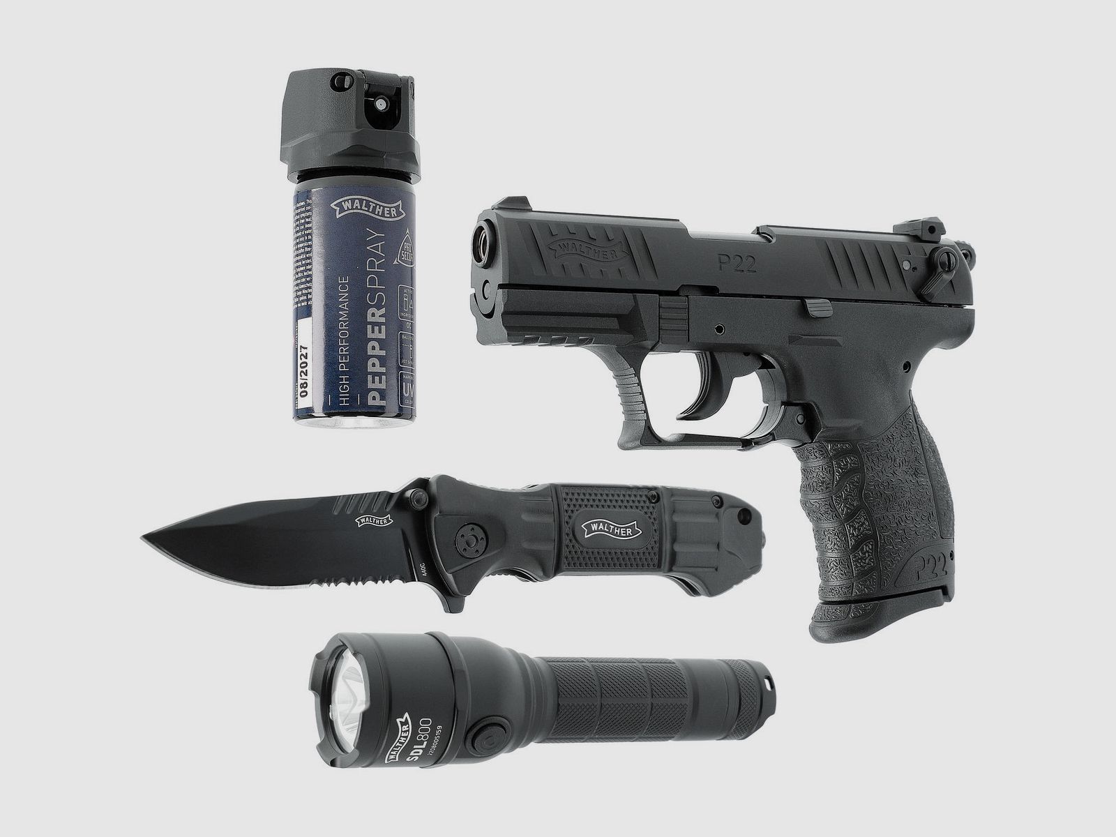 Walther P22Q Schreckschusswaffe 9mm R2D Kit