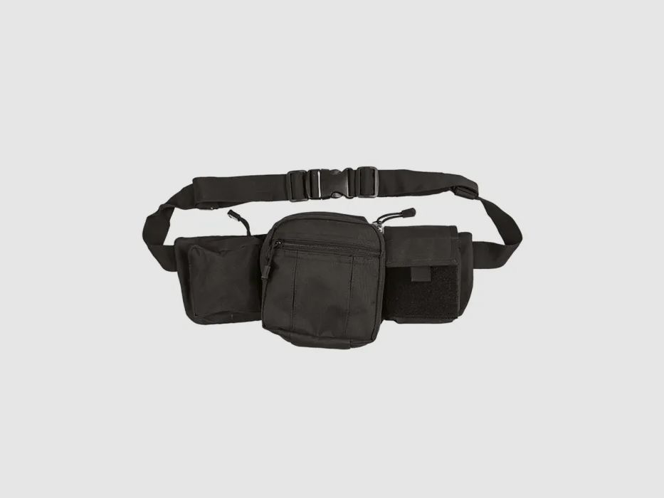 Bolso de cintura táctico "Fanny Pack", negro