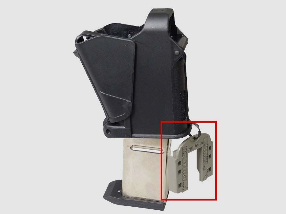 MAGLULA Speedloader/Magazinlader Adapter 1911AI Einsatz f. einreihige Magazine, billede 3 af 3