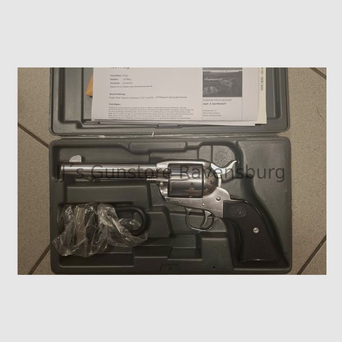 Ruger New Vaquero 5 1/2" .357Mag