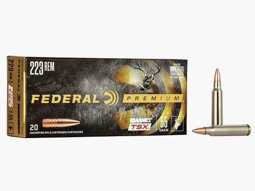 FED P223S .223 REM 55GR BARNES TRIPLE SHOCK VITAL-SHOK 20/20