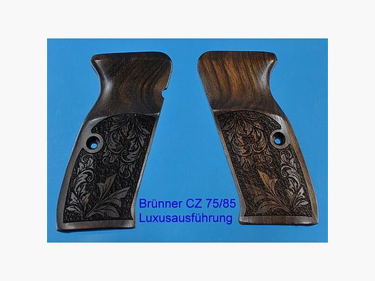Luxus-Holzgriffschalen für Brünner CZ75/85 m. Rankenverschneidungen