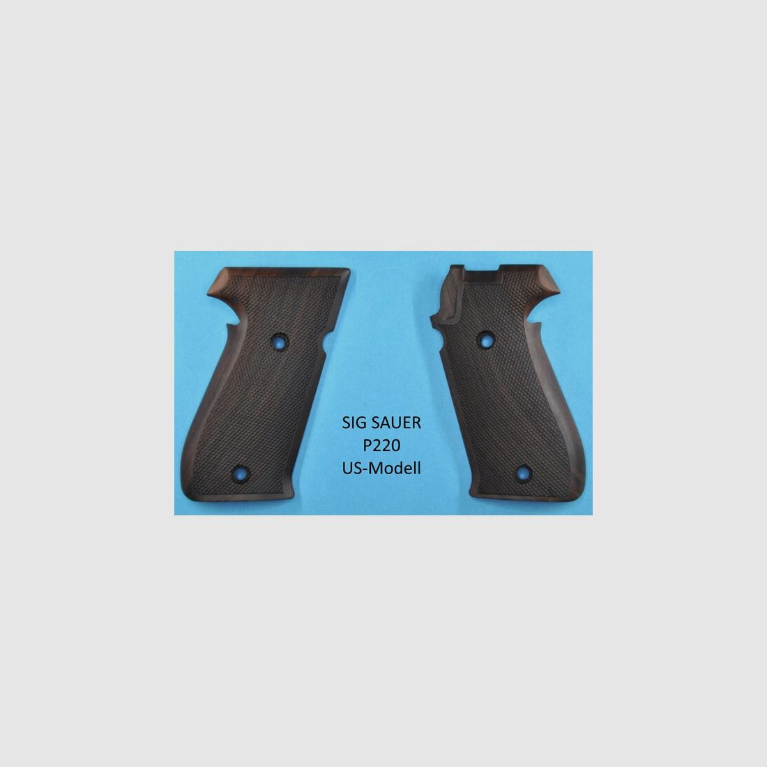 Nussbaum-Griffschalen für Pistole SIG SAUER P220 US-Modell