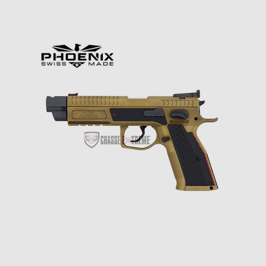 Pistool PHOENIX Redback Gen 2 Voorzijde FO Rood Kal 9x19 Fde, afbeelding 1 van 2