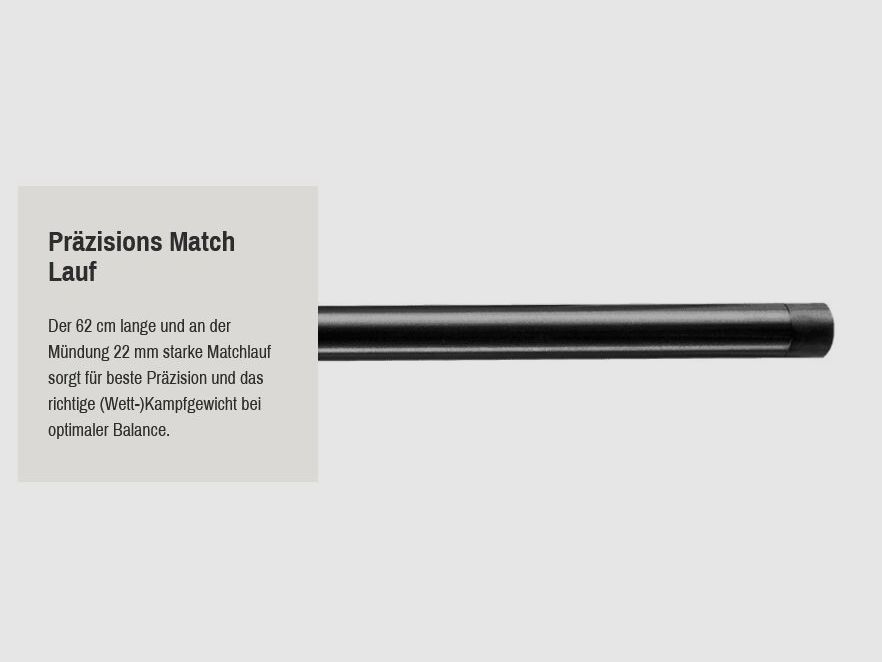 J.P. Sauer & Sohn SAUER 100 FIELDSHOOT Matchlauf LL 62 cm 6,5 Creedmoor + Gewinde, Bild 2 von 4