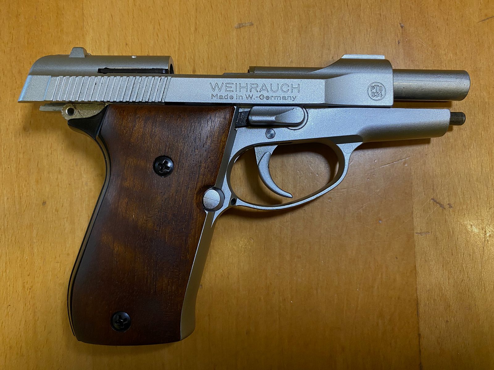 WEIHRAUCH HW94 Edelstahl-Look, Holz PTB 634