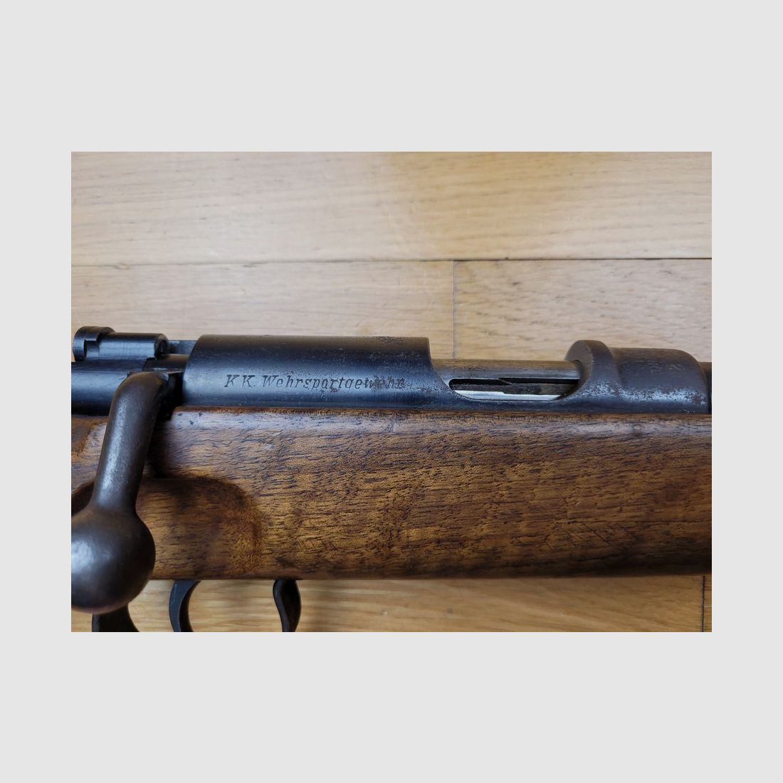 Fucile da allenamento tedesco – 3° Reich 22LR modello KKK Gustloff – Eccellente fucile da tiro – TBE, immagine 12 di 14