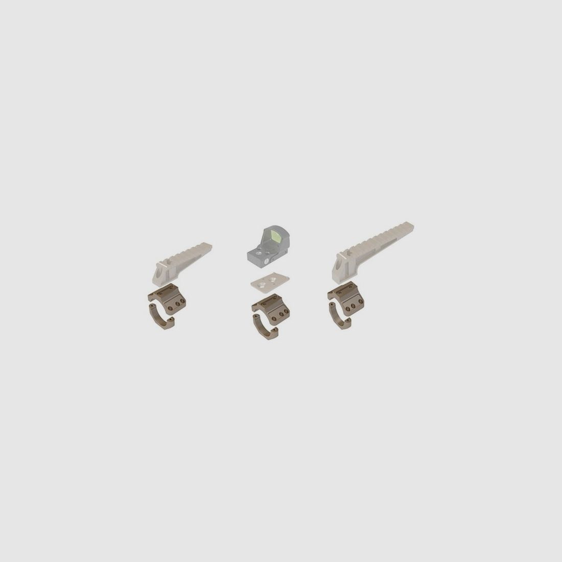 BADGER ORDNANCE CAPS BADGER ORDNANCE 30MM CONDITION ONE ACCESSORY RING CAP TAN