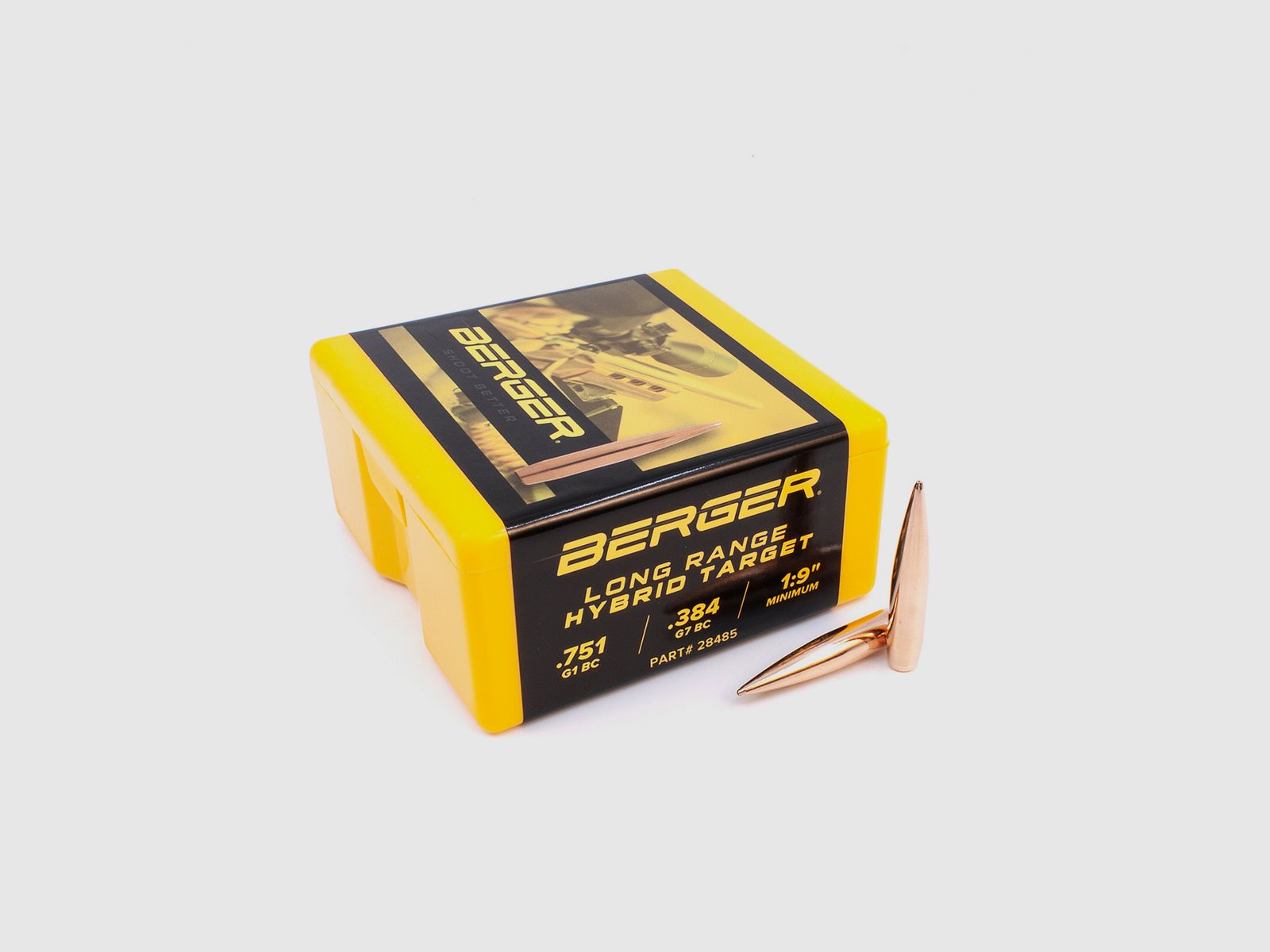 Berger Geschoss 7mm/.284 Long Range Hybrid Target 190GR 500 Stück