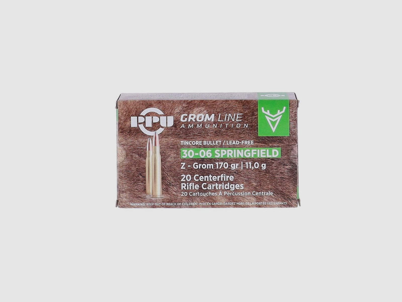 PRVI/PPU Z-GROM lead-free 30-06 Spring 170 gr. - 20 pcs.