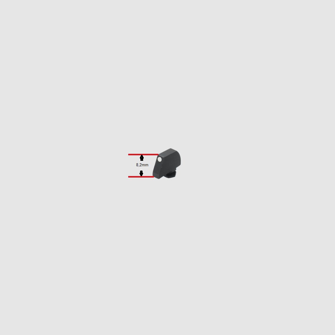 SPR Front Sight Dot White Glock 17-48+X, image 2 sur 2