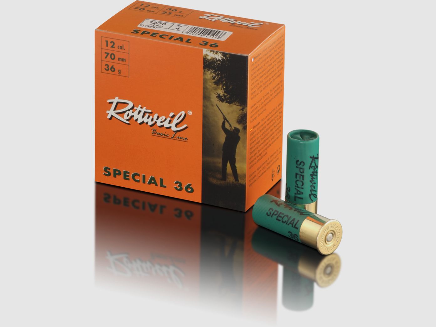 Rottweil 2316867 Special 36 3,2mm 12/70 36g 25 Stück Flintenpatronen