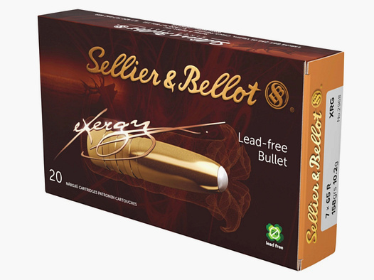 Sellier & Bellot 162686 7x65 R eXergy bleifrei 10,2g 158grs.