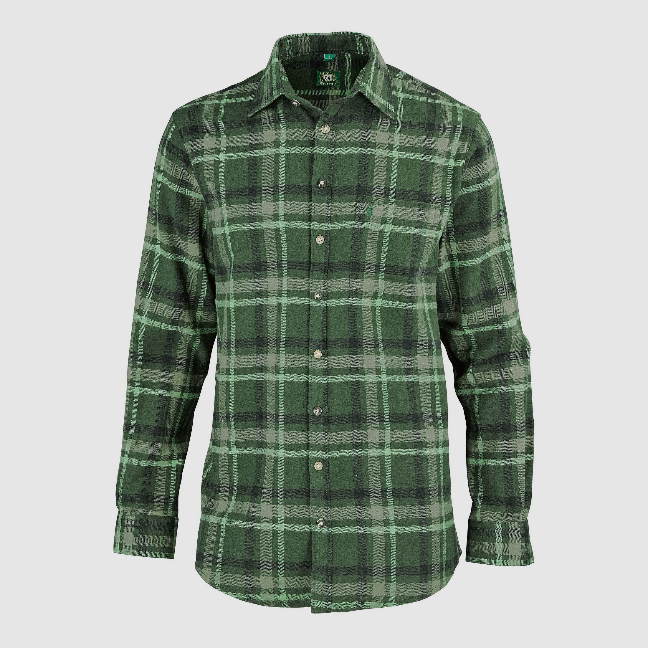 OS-Trachten Langarmhemd Flanell