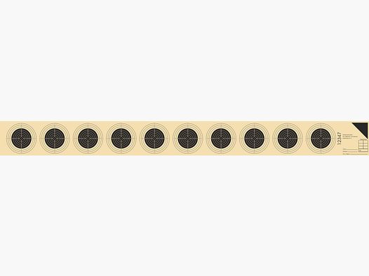 Braun Network Scheibenstreifen 10er Steifen Spiegel Ø: 30,5mm für Luftgewehr