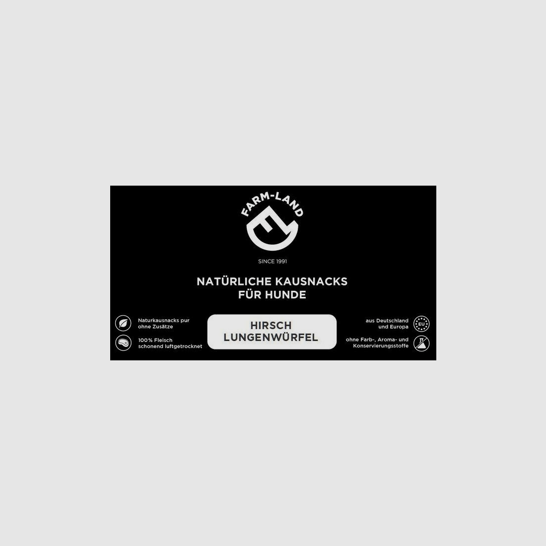 Farm-Land Hundesnack Hirsch-Lungenwürfel 200g