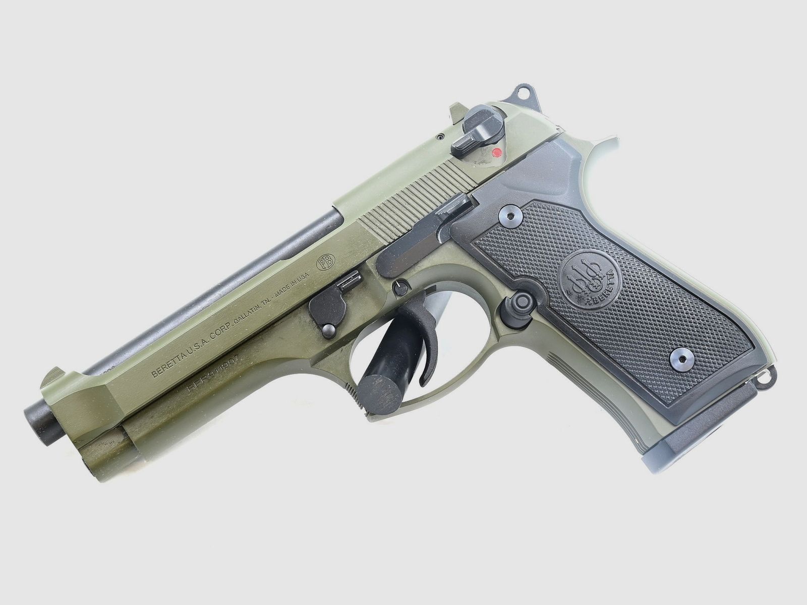 Pistole Beretta 92 FS, OD Green, 9×19, Bild 1 von 2