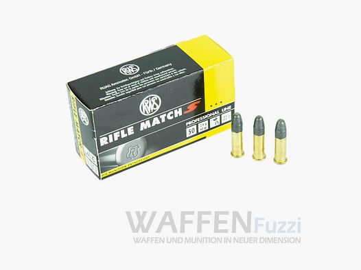 RWS Rifle Match S Kaliber .22lr 50 Schuss