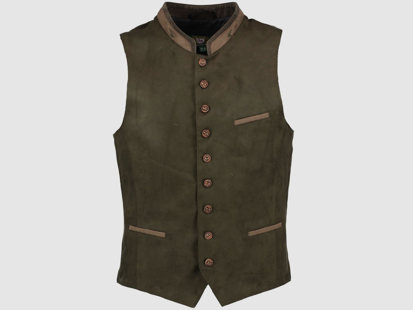 OS TRACHTEN Gilet da Uomo 3 Tasche Verde Scuro