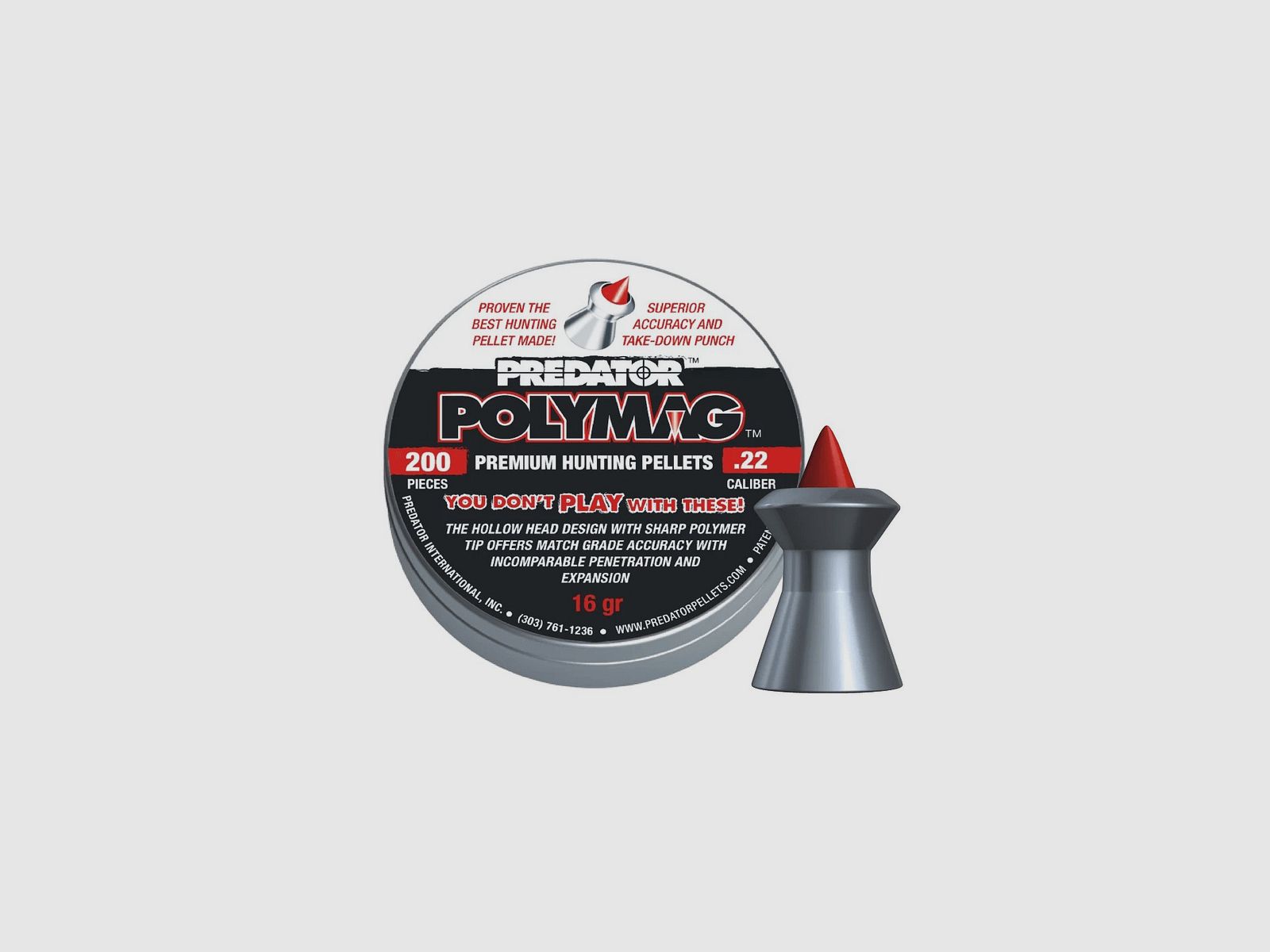 Geschosse Kal. 5,50 JSB Predator Polymag 200 Stk 1,03 g