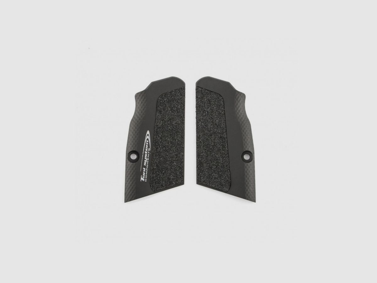 TONI SYSTEM DGTFSHC Highgrip Ultra Short Grips for Tanfoglio Small Frame, Color: Silver, image 2 of 3