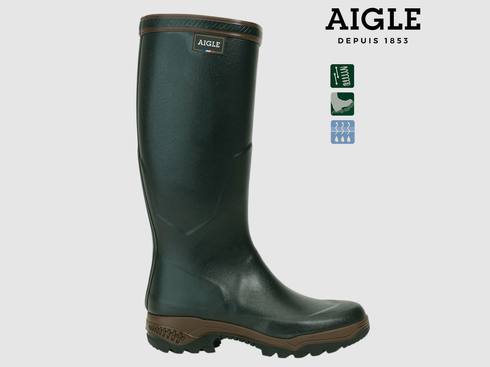 AIGLE PARCOURS 2 Jersey kaki