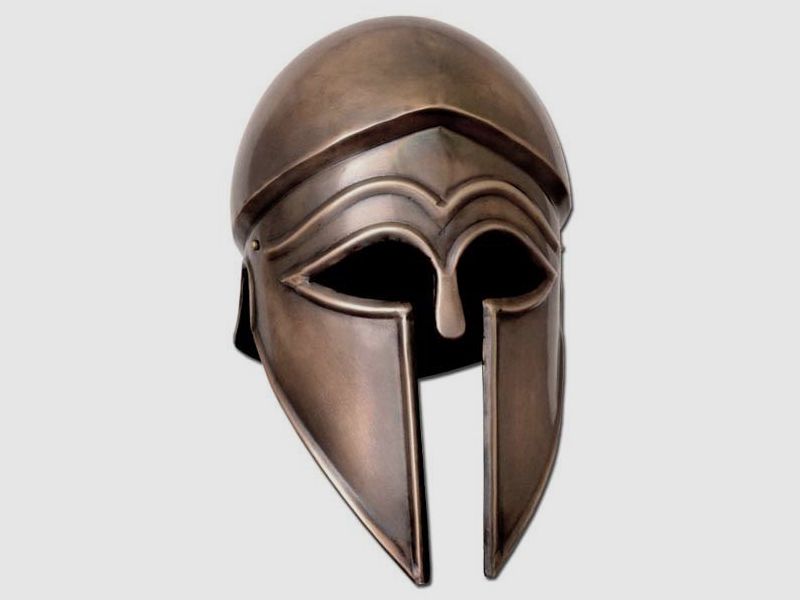 Korintherhelm in Antikfinish