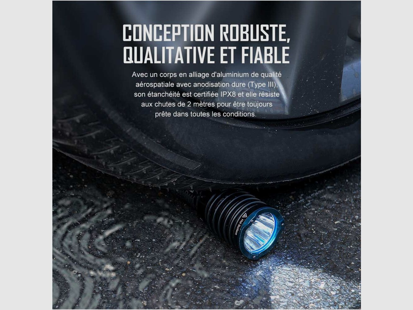 OLIGHT WARRIOR X 3 - VIELSEITIGE TAKTISCHE TASCHENLAMPE 2500 LUMEN, Bild 7 von 8