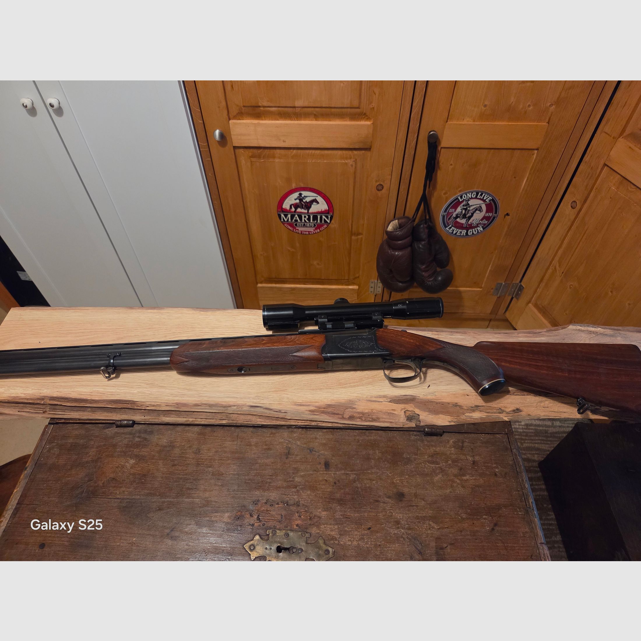 Verkaufe: Bockflinte mit 2 Einsteckläufen  ! 45/70 ! Perfekt für die Sau !! Tausch / Inzahlungnahme möglich !!