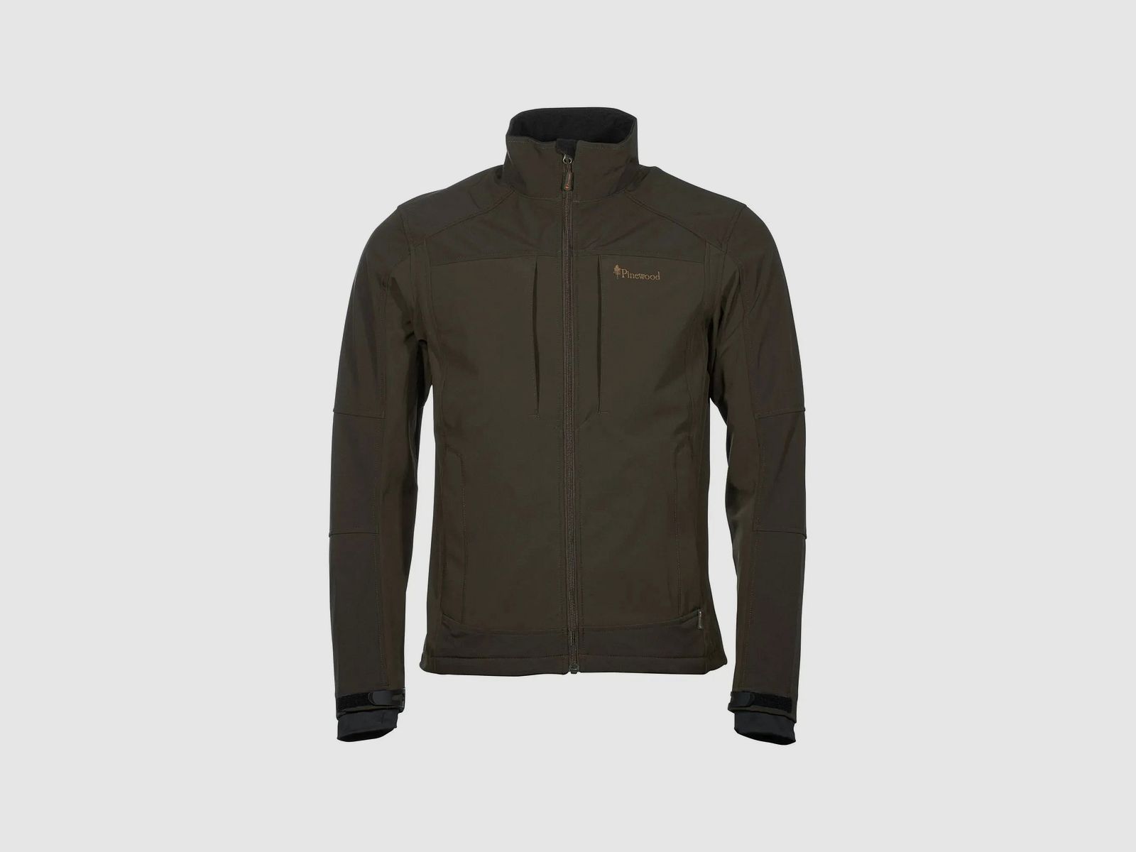Pinewood Shelljacke Smaland Stretch dark olive suede brown