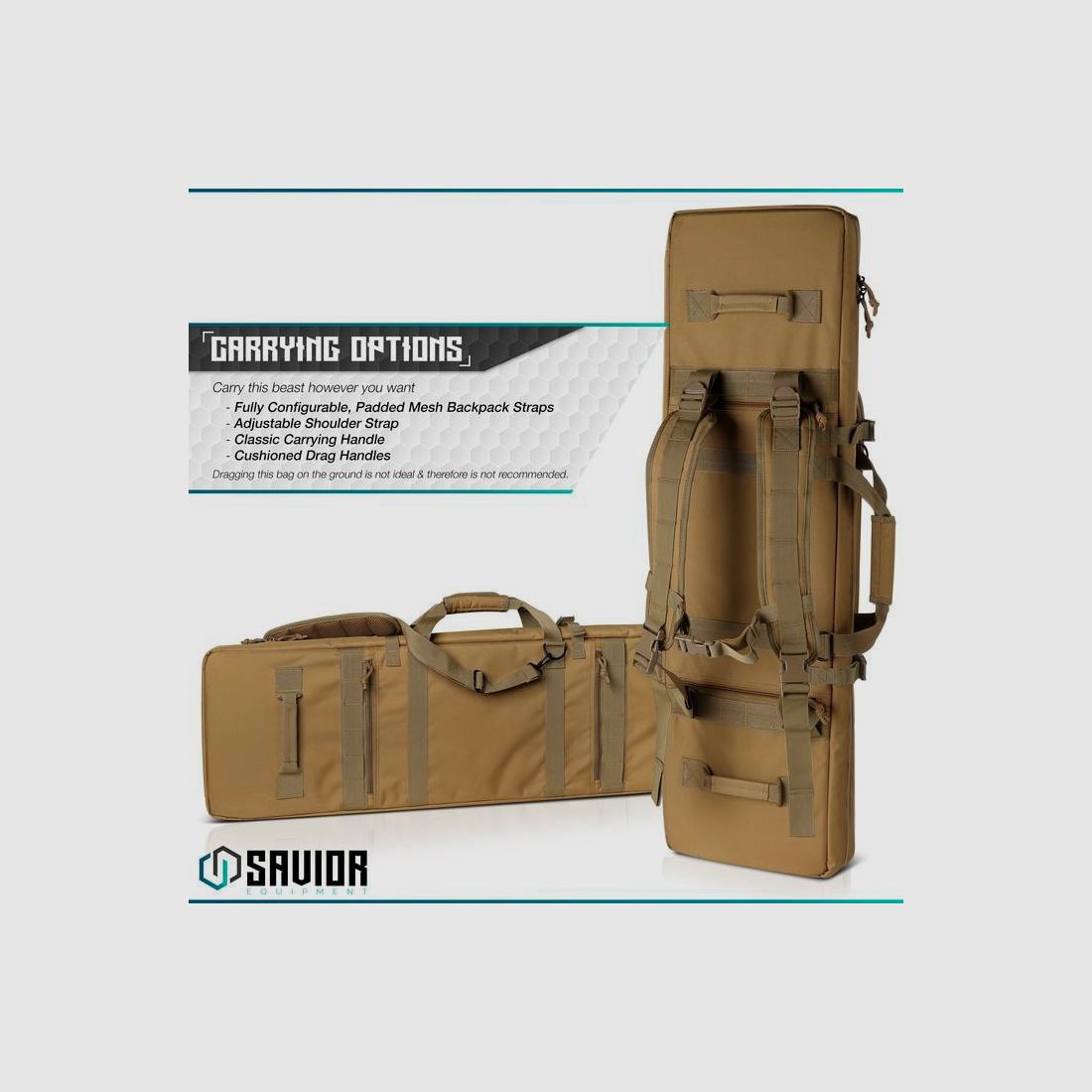 SAVIOR URBAN WARFARE 36" DOPPELWAFFE TAN, Bild 2 von 5