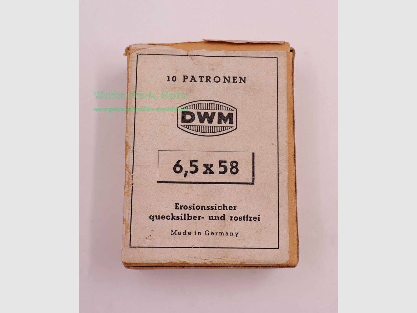 DWM, Karlsruhe Büchsenpatronen 6,5x58 Mauser
