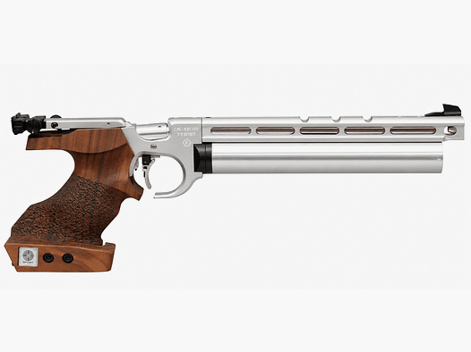 Steyr EVO 10 – Silber – 4.5mm / .177 – Holzgriff