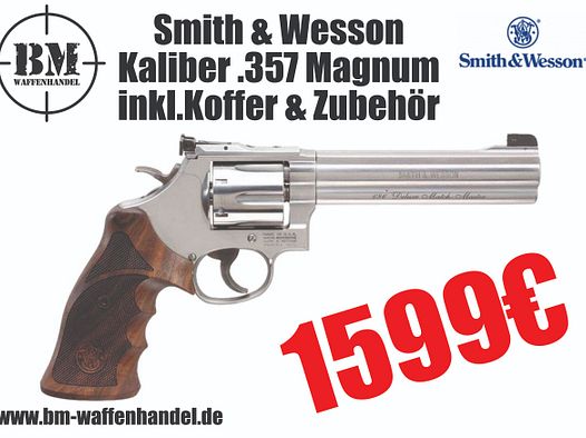 Smith & Wesson Revolver 686 Target Champion Kaliber .38 Special & .357 Magnum