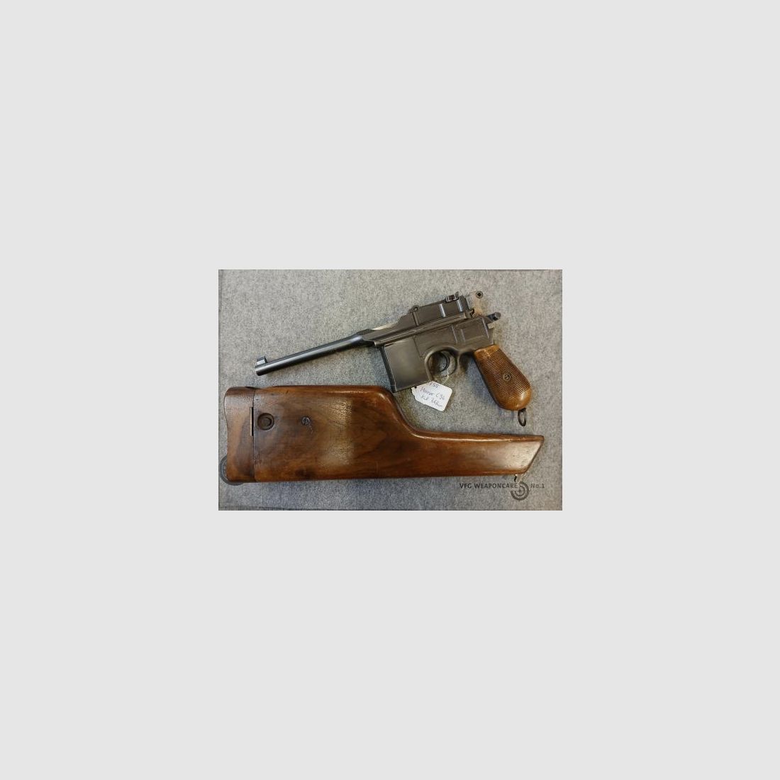Mauser C96, Kal. 7,63 Mauser, incl. Holster
