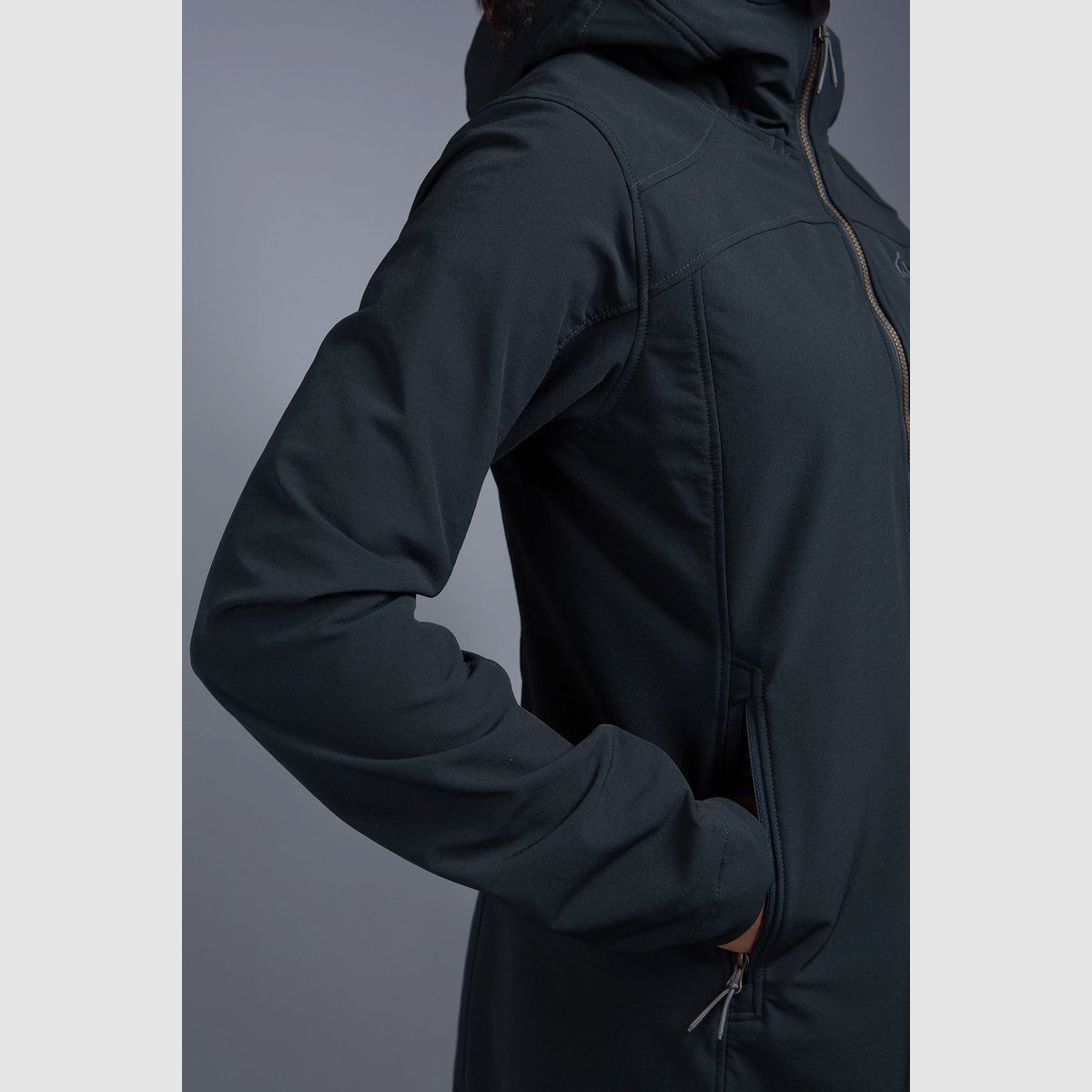 TATONKA Cesi Womens Hooded Coat Dark Blue - 36