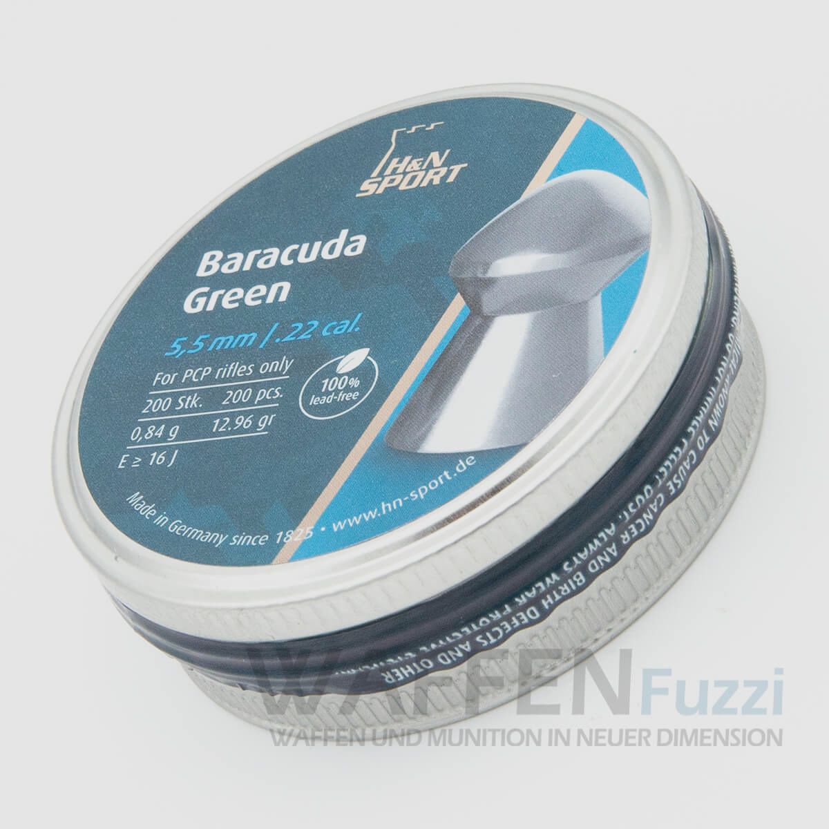 H&N Baracuda Green 200 szt. diabolo kaliber 5,5mm