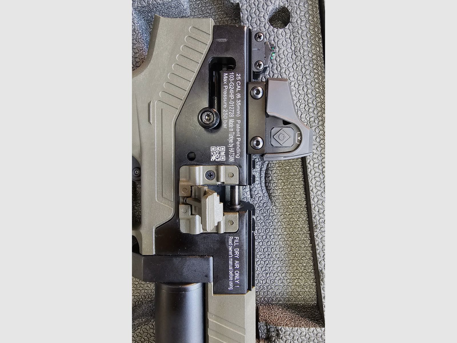 Hatsan PCP Pistole VELOX, Kaliber 25