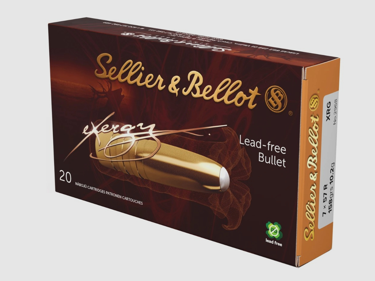 7x57 R eXergy bleifrei 10,2g/158grs. Sellier & Bellot