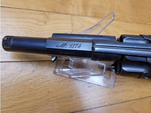 Sehr schöner Offiziersrevolver Mod 1874 – vollständig monomatrikulierte Waffe – MAS von 1877 – noch in seinem strohgelben Zustand – Top Zustand