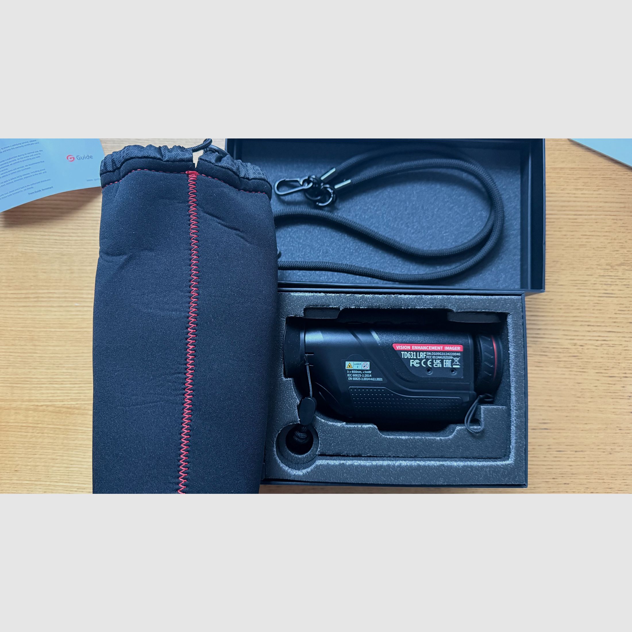 Thermal imaging monocular Guide TD631 LRF thermal imaging camera with laser rangefinder