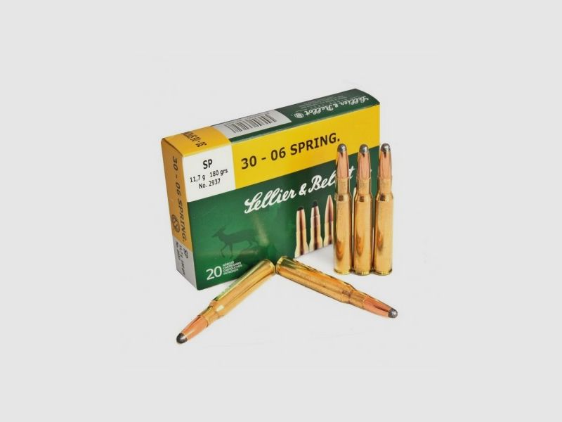 Amunicja S&B 30-06 SP 11,7g Sellier&Bellot, zdjęcie 1 z 2