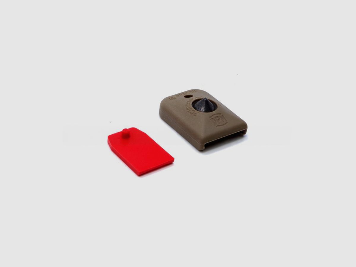 DPM MFPD-GL-1 Magazinbodenplatte mit Glasbrecher für GLOCK 9mm-.40S&W-357Sig Polymer Desert Tan, Bild 1 von 3