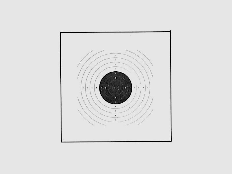 AKAH air pistol target 17x17 cm