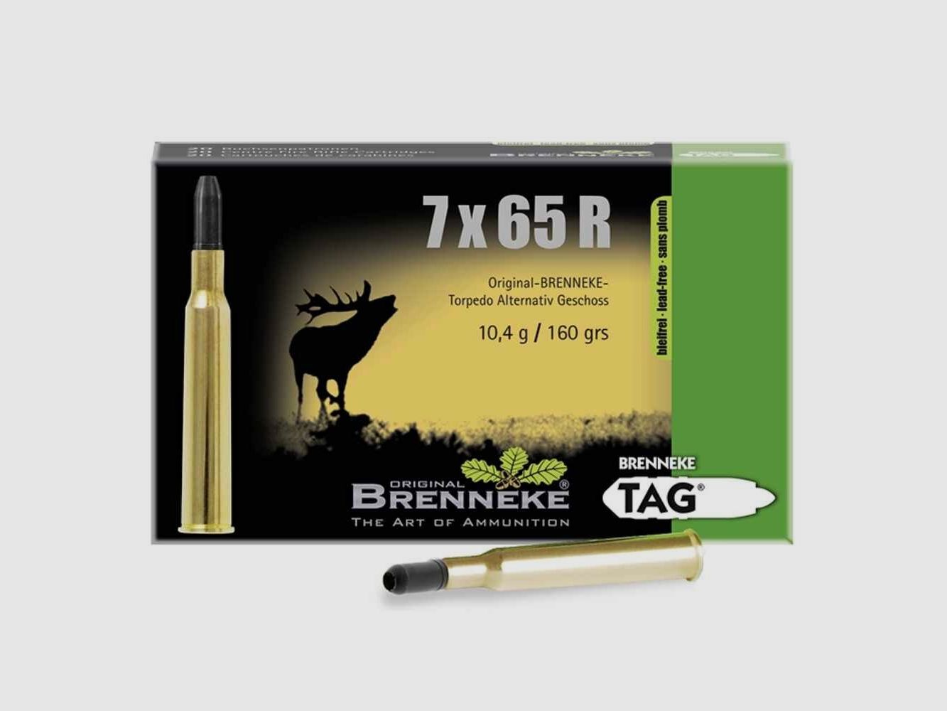 7x65 R TAG 10,4g/160grs. Brenneke