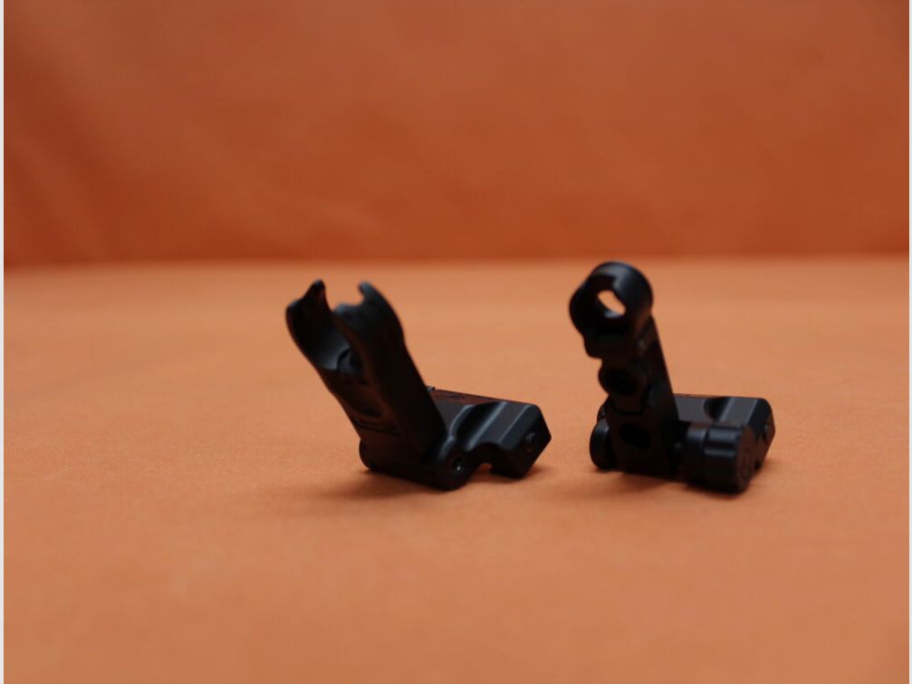 Recknagel Era-Tac Notvisierung (T0541-2355) HK-Style 1,35mm Korn, Alu schwarz f. Picatinnyprofil, m. Klappkorn