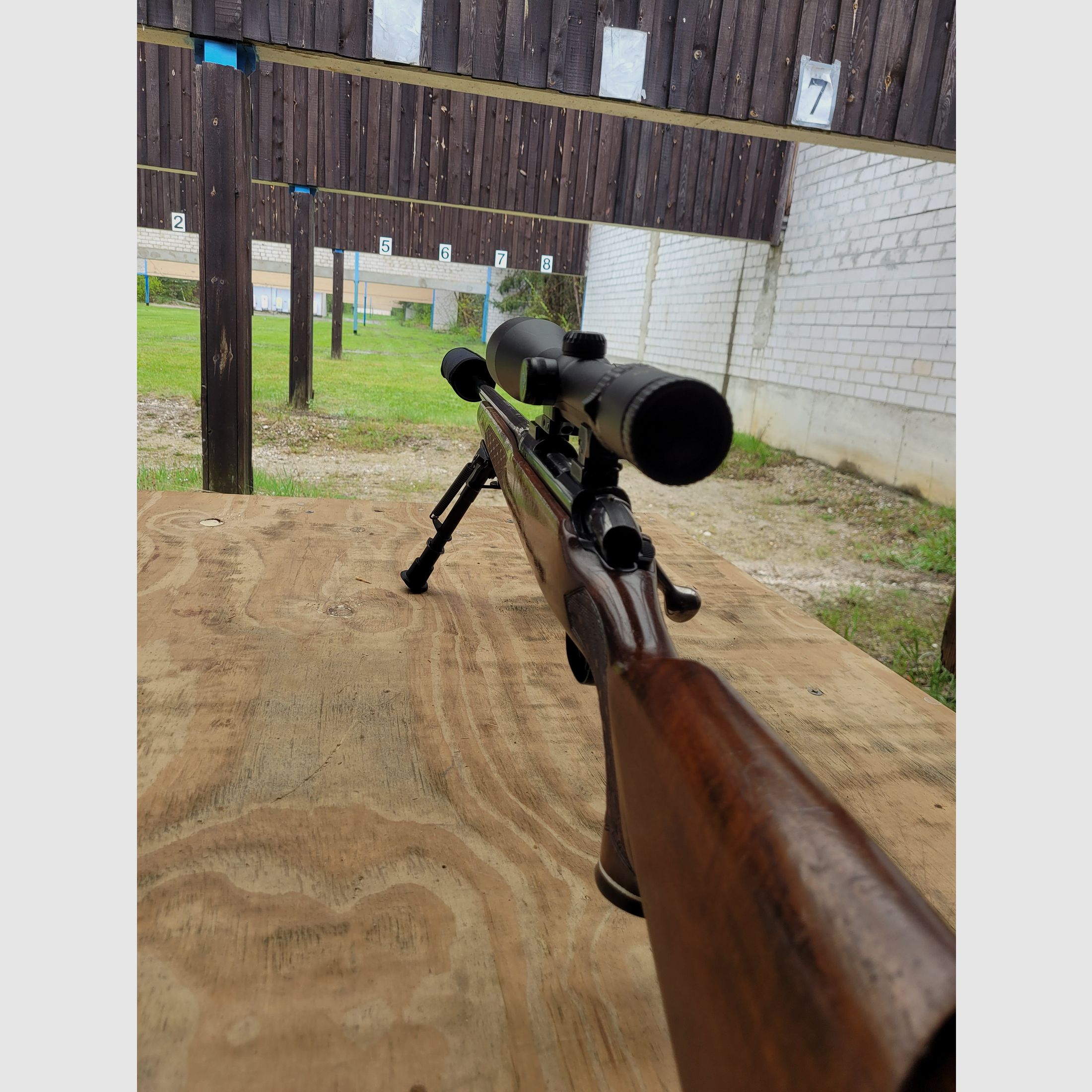 .300 Winchester Magnum Zeiss ZF mit Schalldämpfer in BSA Repetierer, britisches 98er System